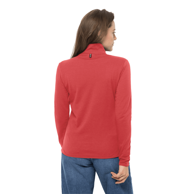 Brand Jack Wolfskin Women's JWP Midlayer Collections Coral Red