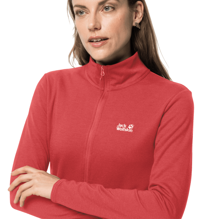 Brand Jack Wolfskin Women's JWP Midlayer Collections Coral Red
