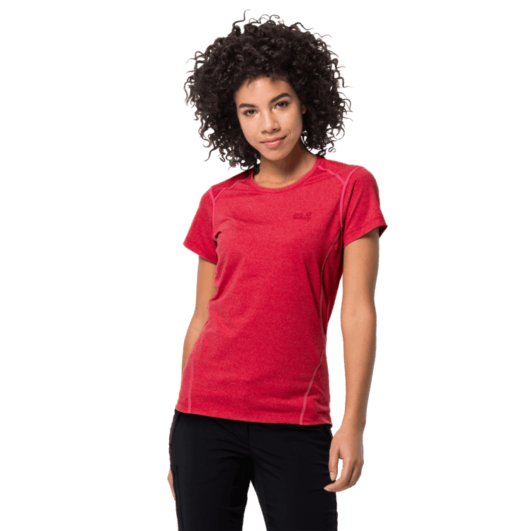 Brand Jack Wolfskin Collections Clear Red Women's Sky Flex T