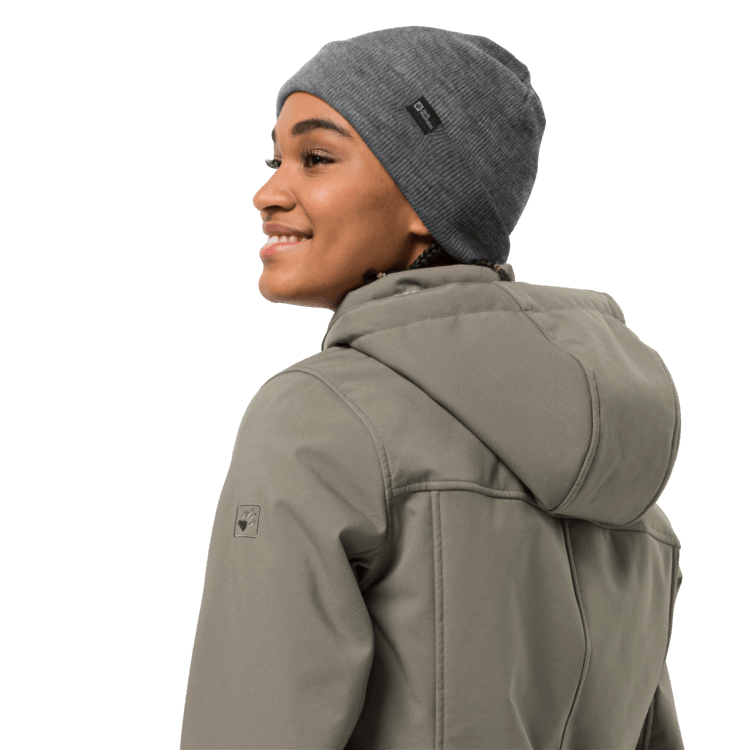 Rib Hat Brand Jack Wolfskin Original Grey Heather
