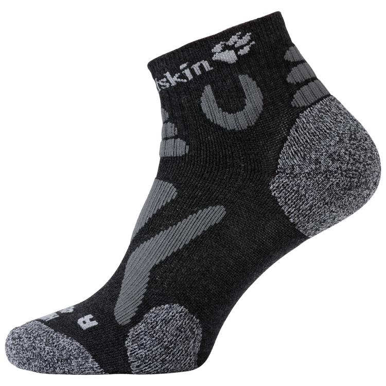 Hiking Pro Low Cut Socks Dark Grey Best Brand Jack Wolfskin