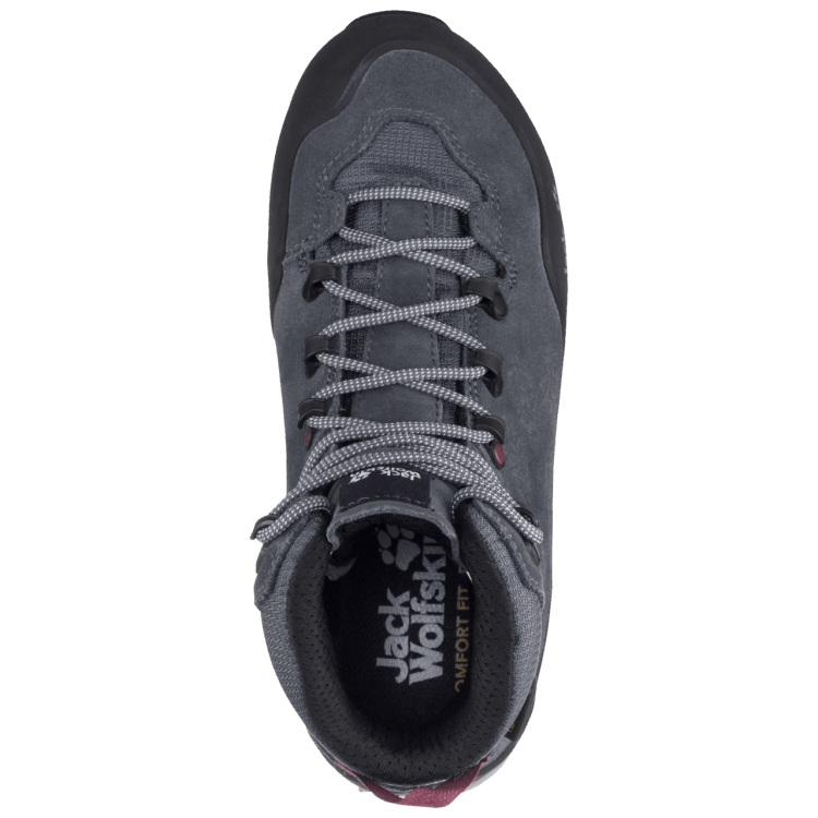 Origins Women's Wilderness Xt Texapore Mid Brand Jack Wolfskin Ebony-Burgundy