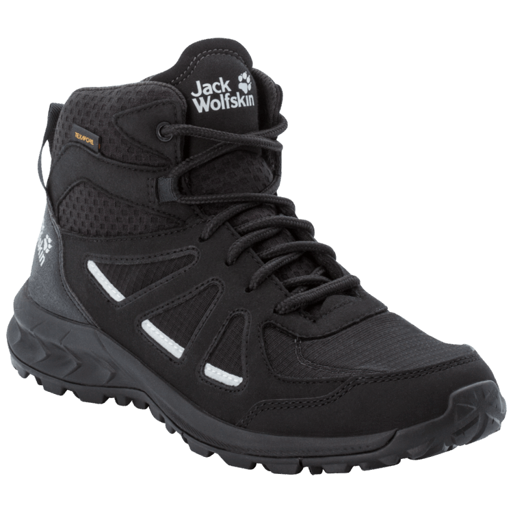 WOODLAND 2 TEXAPORE MID W Brand Jack Wolfskin Black-Grey New