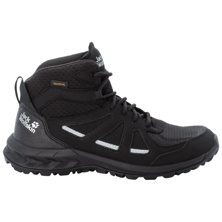 WOODLAND 2 TEXAPORE MID W Brand Jack Wolfskin Black-Grey New