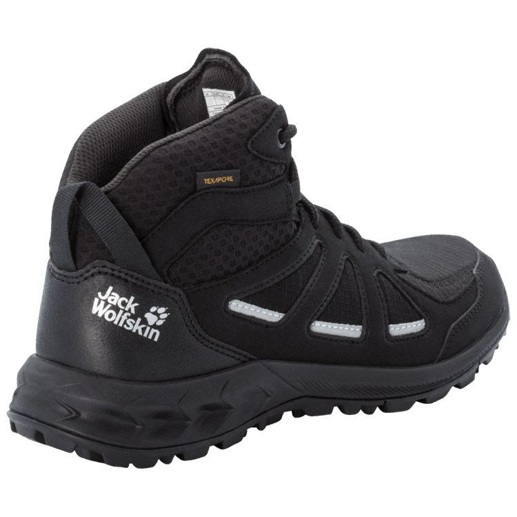 WOODLAND 2 TEXAPORE MID W Brand Jack Wolfskin Black-Grey New