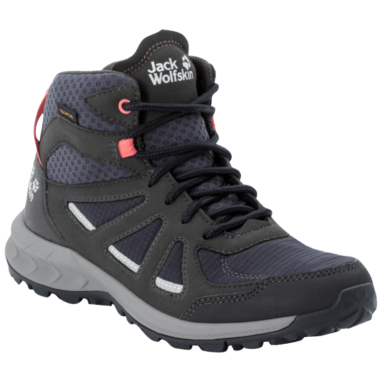 WOODLAND 2 TEXAPORE MID W Brand Jack Wolfskin Fashion Dark Blue-Pink
