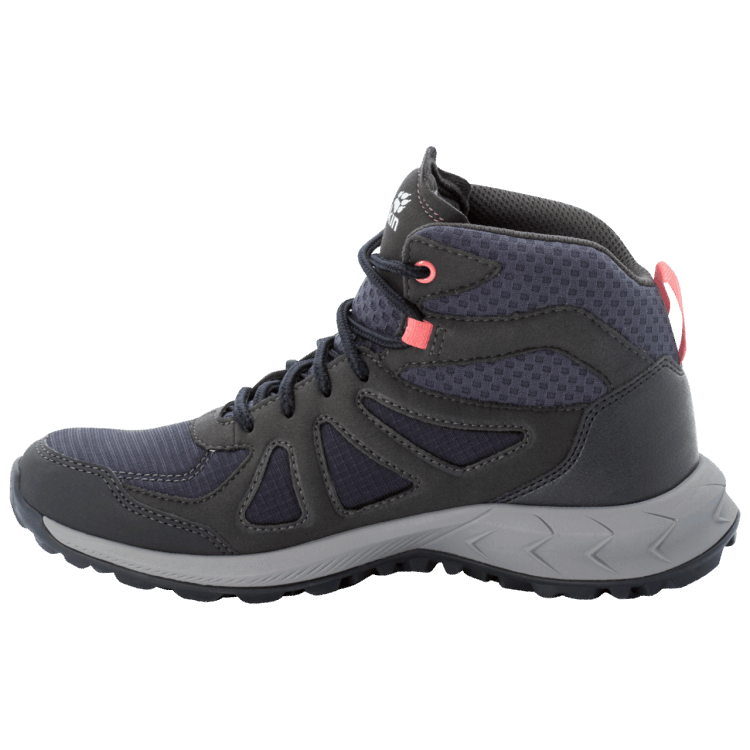 WOODLAND 2 TEXAPORE MID W Brand Jack Wolfskin Fashion Dark Blue-Pink