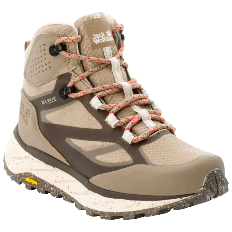 Women's Terraventure Texapore Mid Origin Brand Jack Wolfskin Beige-Light Beige