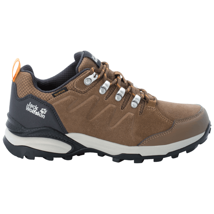 Brand Jack Wolfskin Original Women's Refugio Texapore Low Brown-Apricot