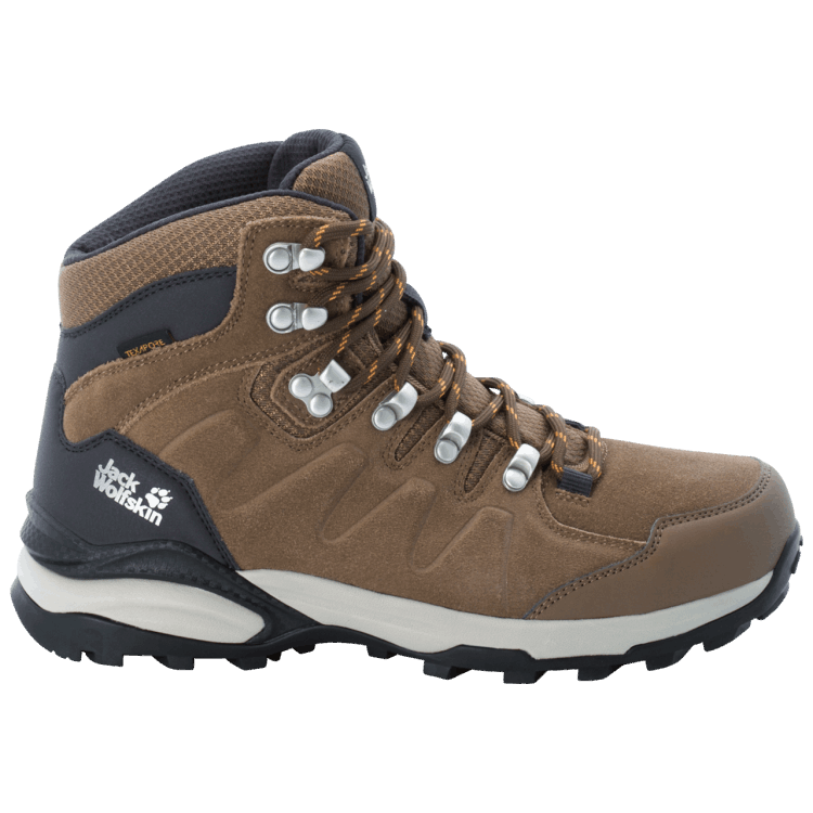 Brand Jack Wolfskin Women's Refugio Texapore Mid Brown-Apricot Best