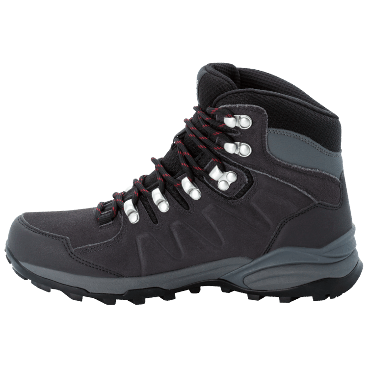 Brand Jack Wolfskin Women's Refugio Texapore Mid New Dark Steel-Purple