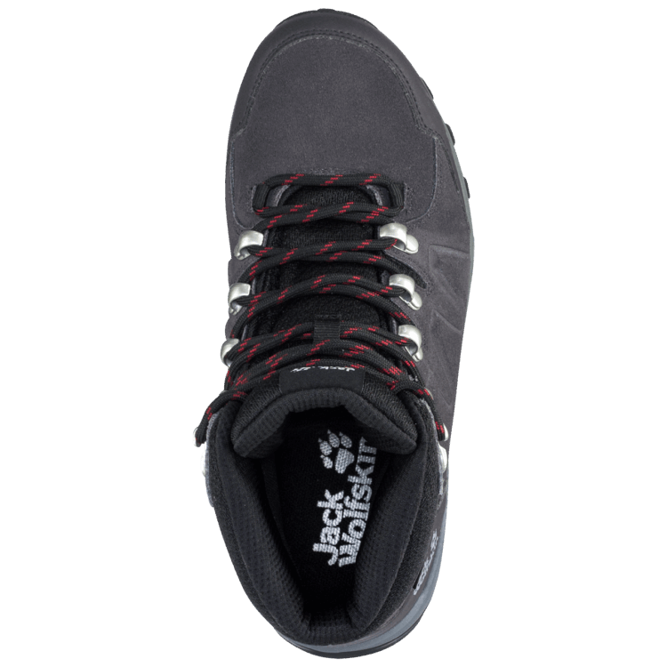 Brand Jack Wolfskin Women's Refugio Texapore Mid New Dark Steel-Purple