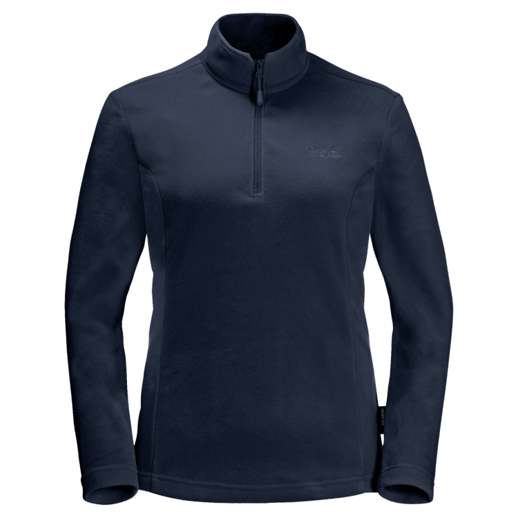 Hot Brand Jack Wolfskin Midnight Blue Women's Taunus Quarter Zip Pullover