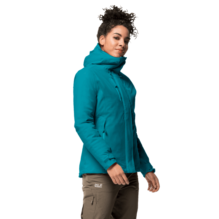 New Dark Cyan Brand Jack Wolfskin Women's Troposphere Jacket