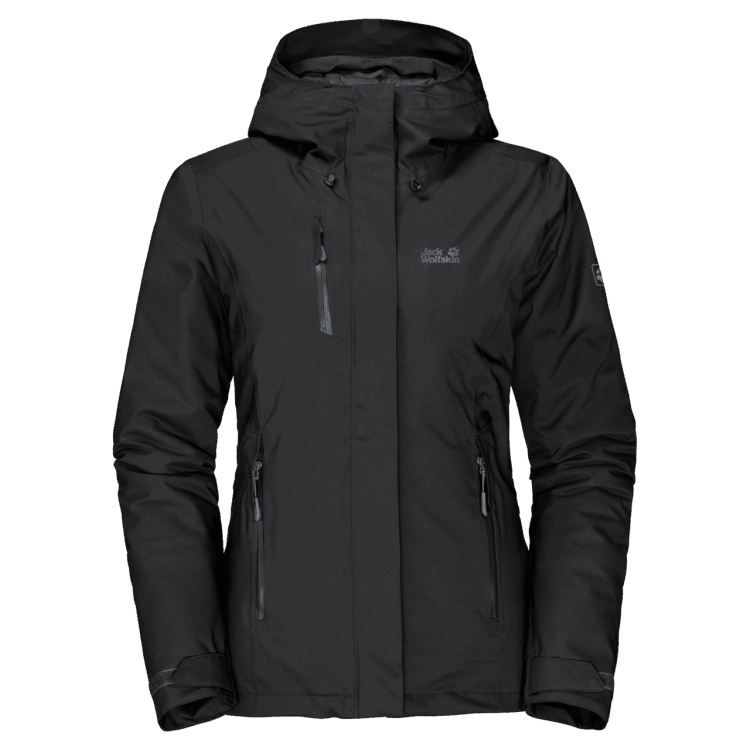 Fashion Black Women's Troposphere Jacket Brand Jack Wolfskin