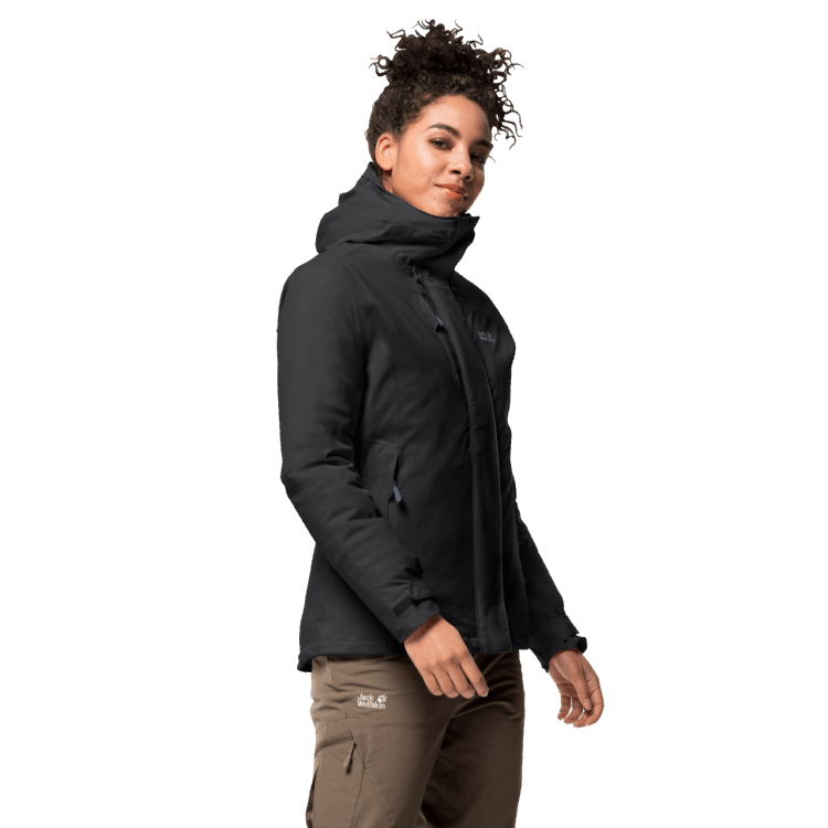 Fashion Black Women's Troposphere Jacket Brand Jack Wolfskin