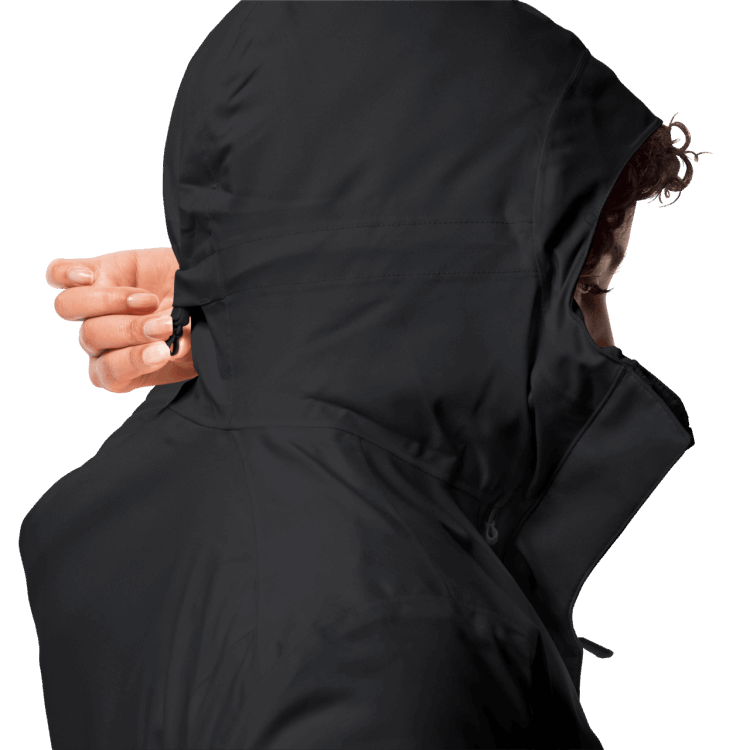Fashion Black Women's Troposphere Jacket Brand Jack Wolfskin
