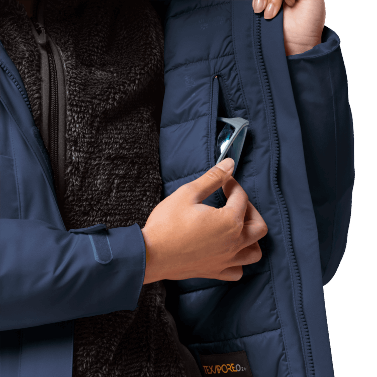 Women's Troposphere Jacket Brand Jack Wolfskin Dark Indigo Collection