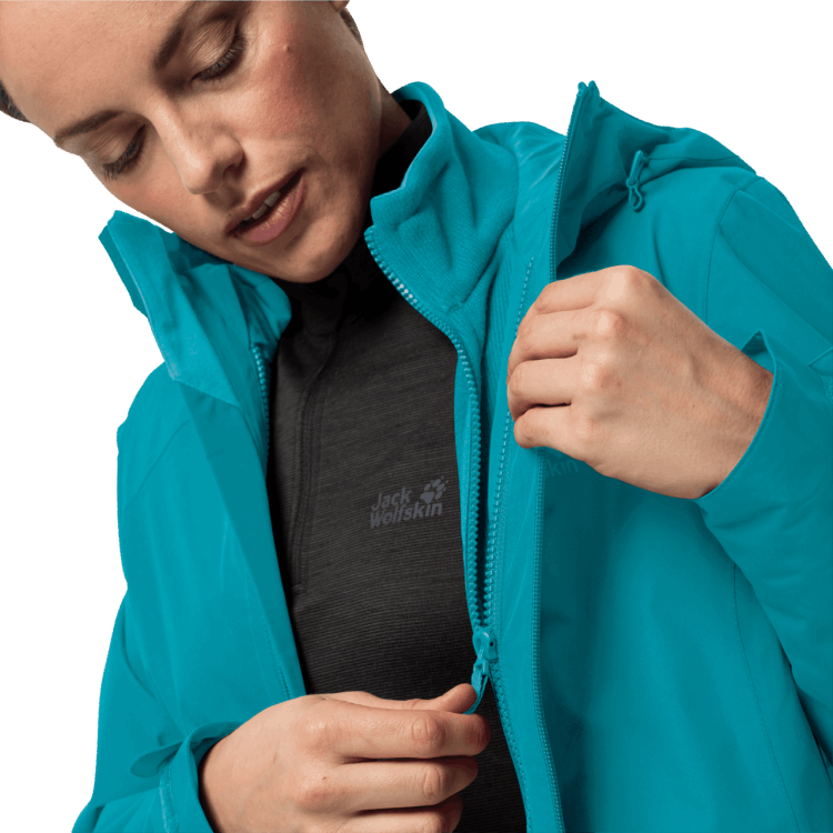 Dark Cyan Brand Women's Norrland 3In1 Brand Jack Wolfskin