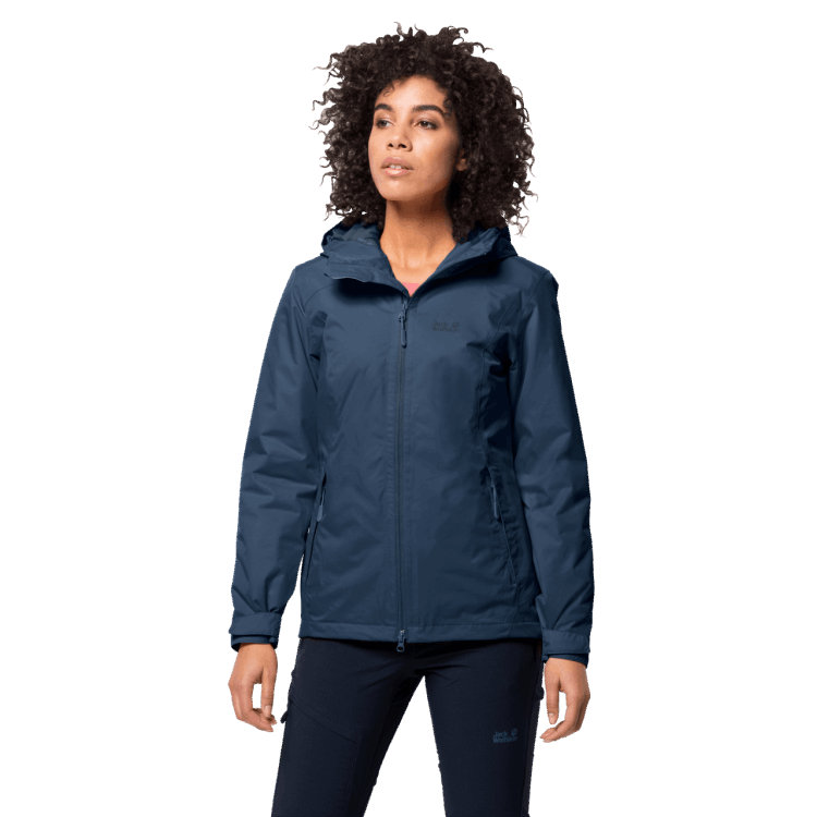 Dark Indigo Women's Frosty Morning Jacket Brand Jack Wolfskin