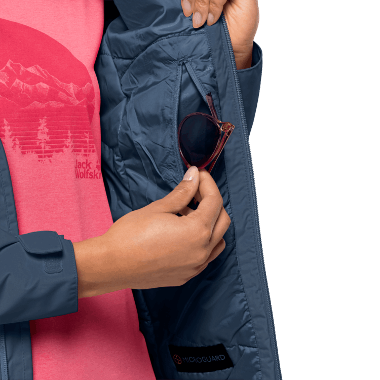 Dark Indigo Women's Frosty Morning Jacket Brand Jack Wolfskin