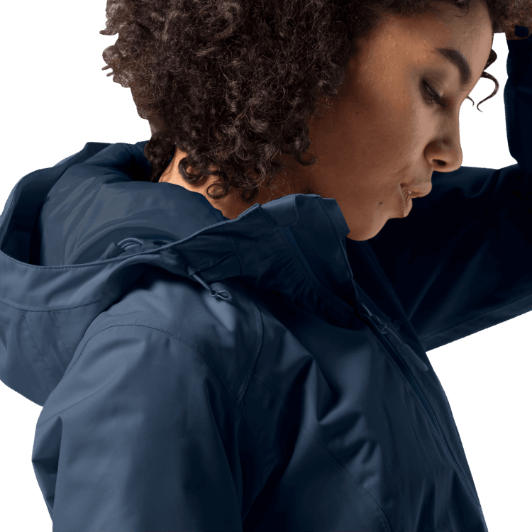 Dark Indigo Women's Frosty Morning Jacket Brand Jack Wolfskin