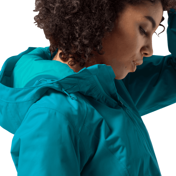Dark Cyan Women's Frosty Morning Jacket Original Brand Jack Wolfskin