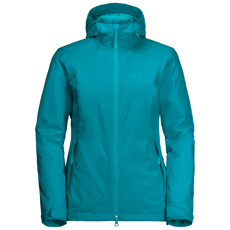 Dark Cyan Women's Frosty Morning Jacket Original Brand Jack Wolfskin