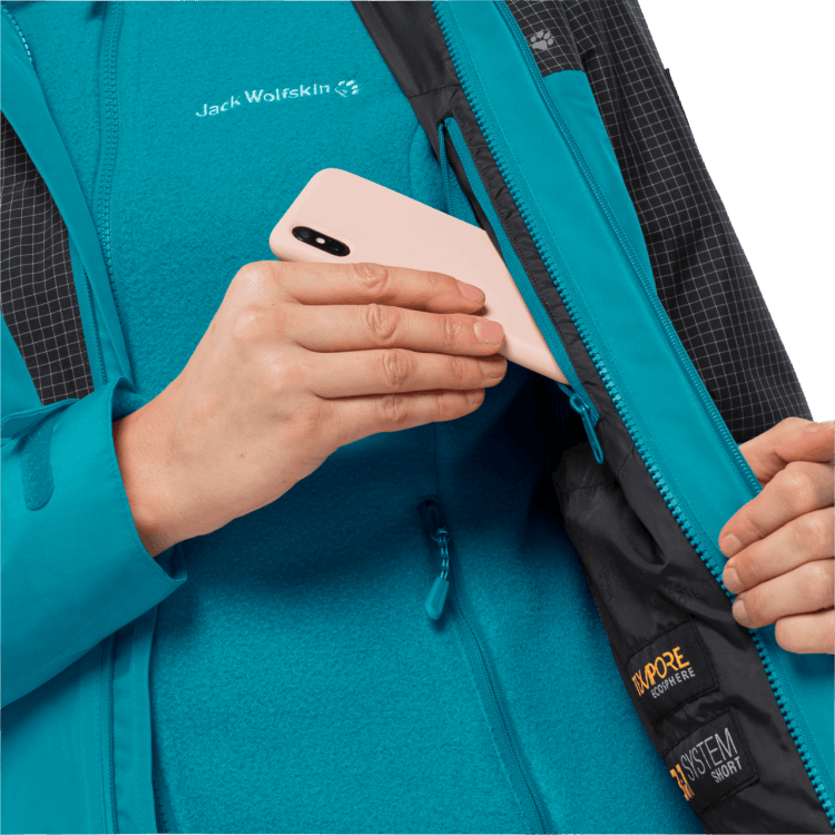 Women's Dna Rhapsody 3In1 Brand Jack Wolfskin Dark Cyan Origin