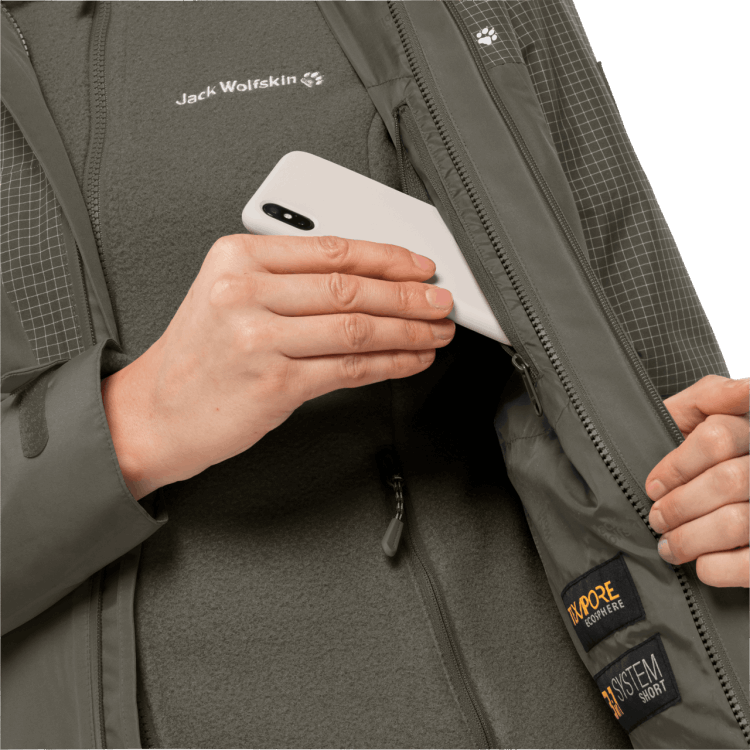 Women's Dna Rhapsody 3In1 Grape Leaf Brand Jack Wolfskin