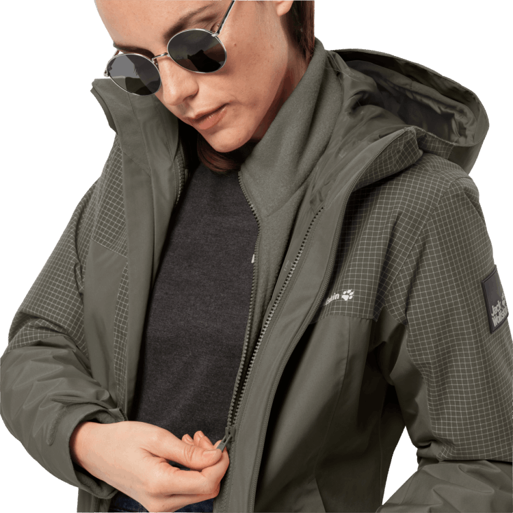 Women's Dna Rhapsody 3In1 Grape Leaf Brand Jack Wolfskin