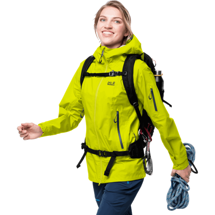 Flashing Green Brand Jack Wolfskin Women's Exolight Pro Jacket Brand