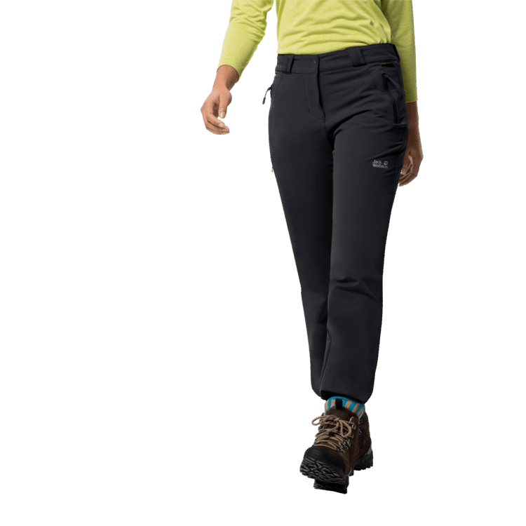 Black Women's Activate Thermic Pants Brand Jack Wolfskin Hot