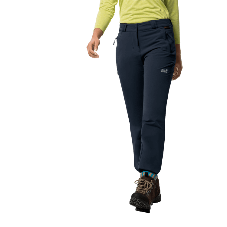 Midnight Blue Women's Activate Thermic Pants Best Brand Jack Wolfskin
