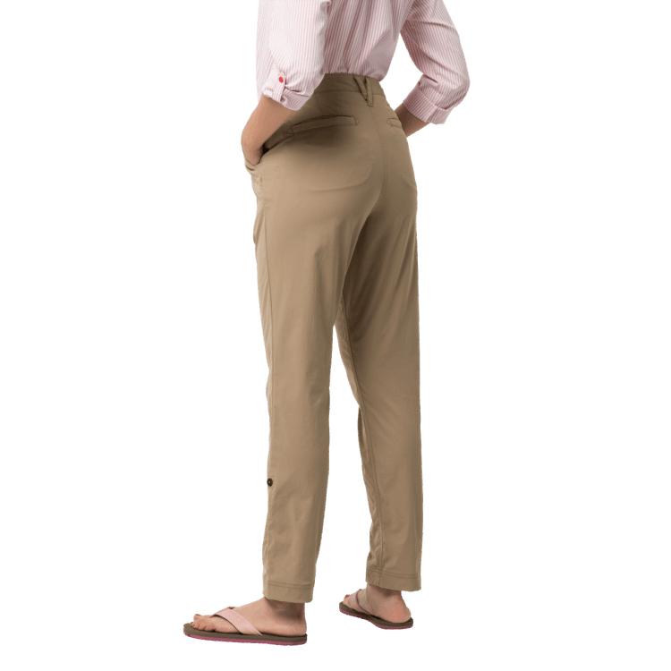 New Women's Desert Roll-Up Pants Brand Jack Wolfskin Sand Dune
