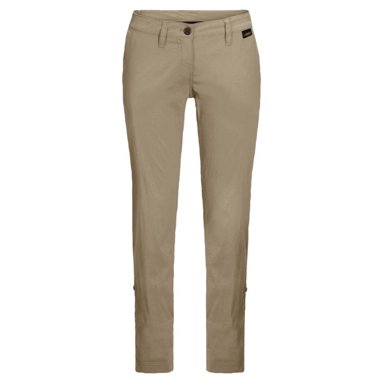 New Women's Desert Roll-Up Pants Brand Jack Wolfskin Sand Dune