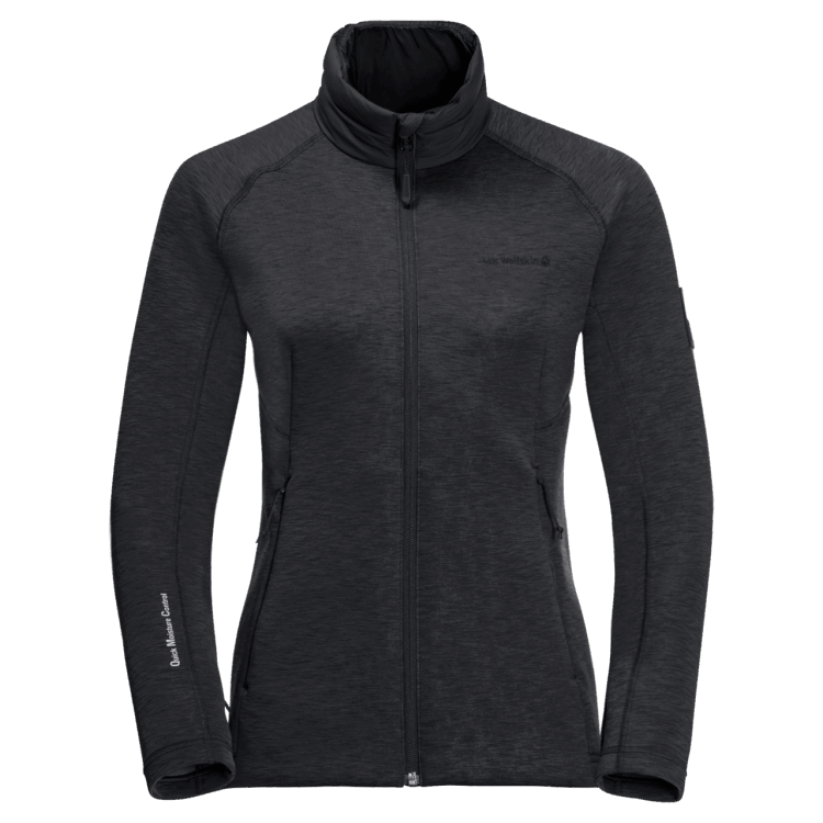 Brand Jack Wolfskin Black Fashion Women's Athletic Collar Midlayer