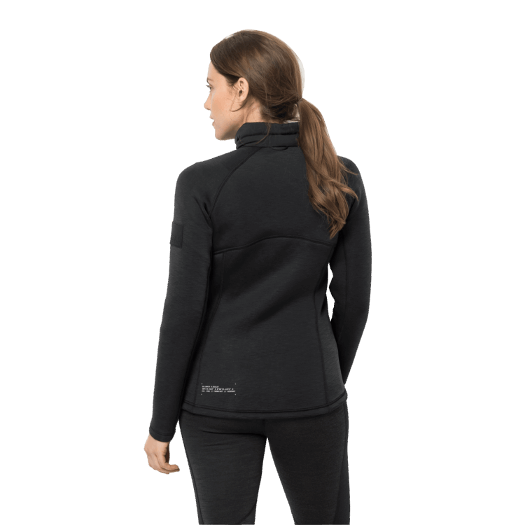 Brand Jack Wolfskin Black Fashion Women's Athletic Collar Midlayer