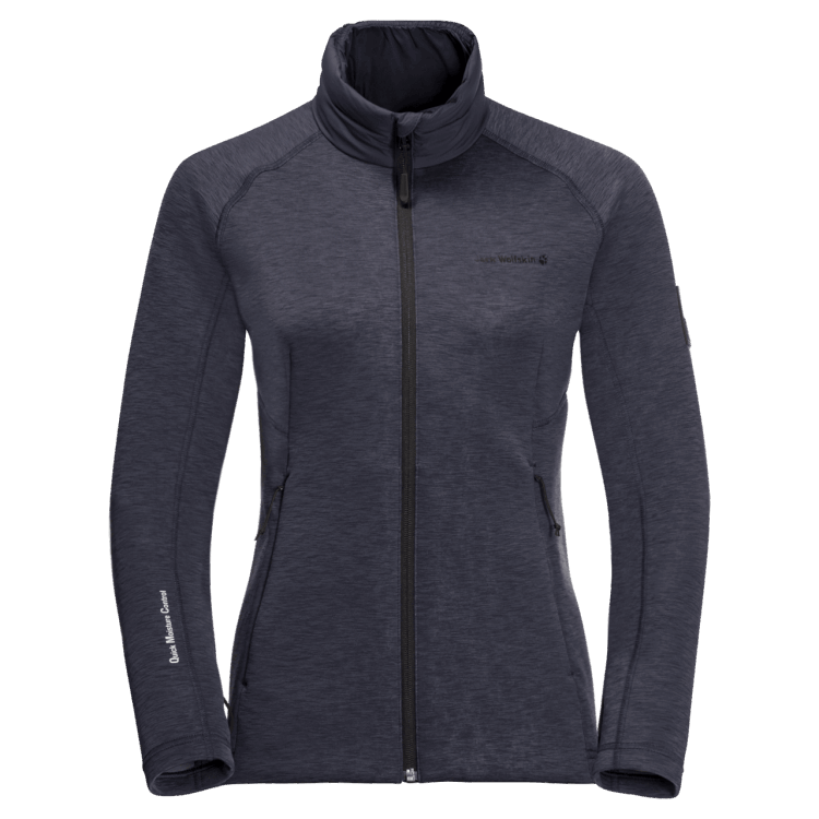 Brand Jack Wolfskin Graphite Women's Athletic Collar Midlayer Collection