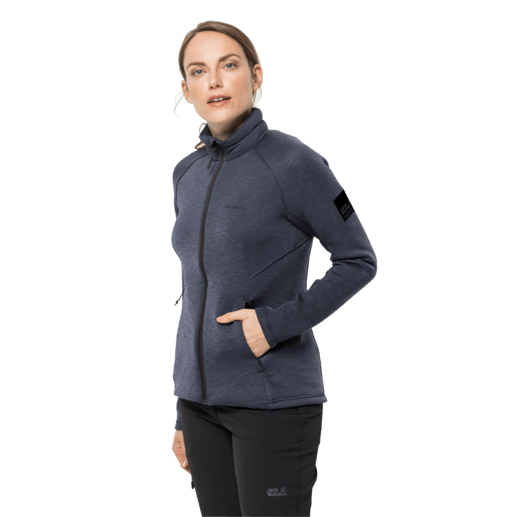 Brand Jack Wolfskin Graphite Women's Athletic Collar Midlayer Collection
