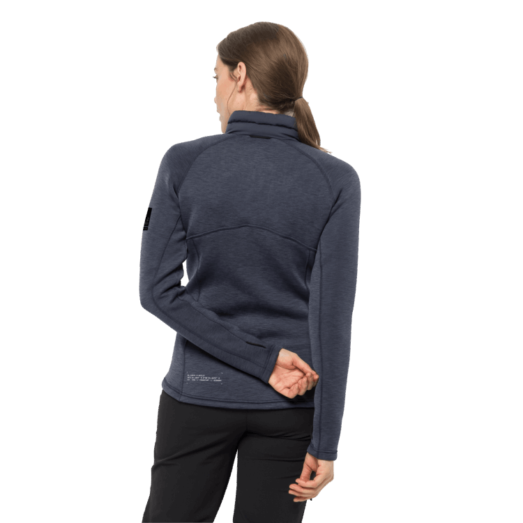 Brand Jack Wolfskin Graphite Women's Athletic Collar Midlayer Collection