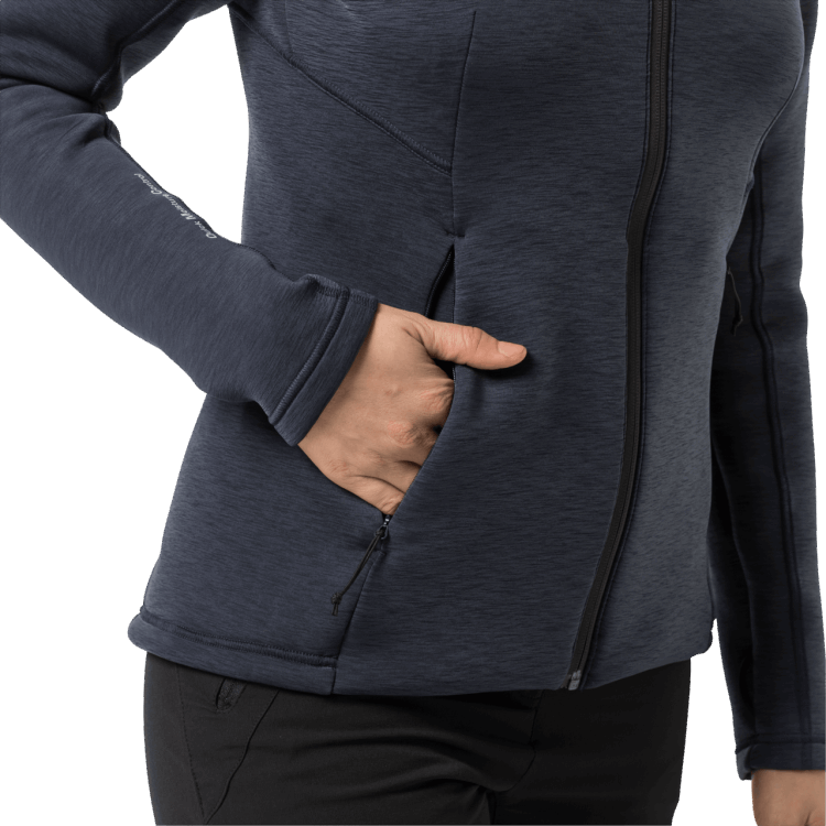 Brand Jack Wolfskin Graphite Women's Athletic Collar Midlayer Collection