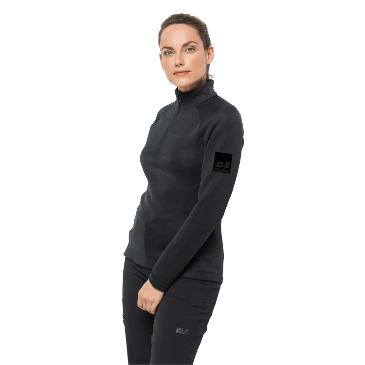 Black Brand Jack Wolfskin Women's Athletic 1/2 Zip