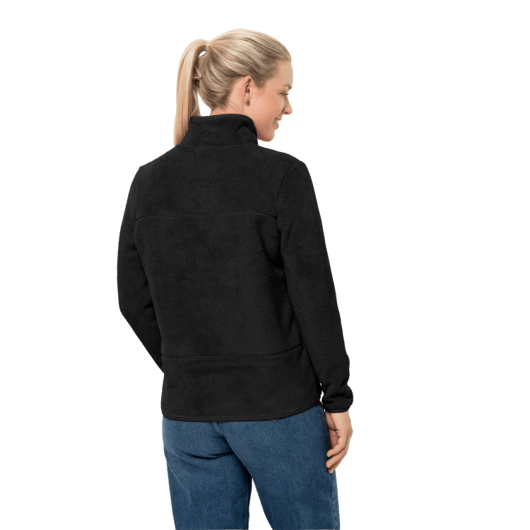 Black Women's Chilly Walk Jacket Fashion Brand Jack Wolfskin