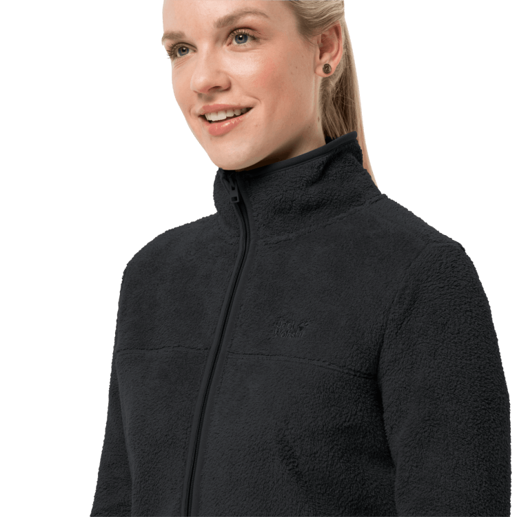 Black Women's Chilly Walk Jacket Fashion Brand Jack Wolfskin