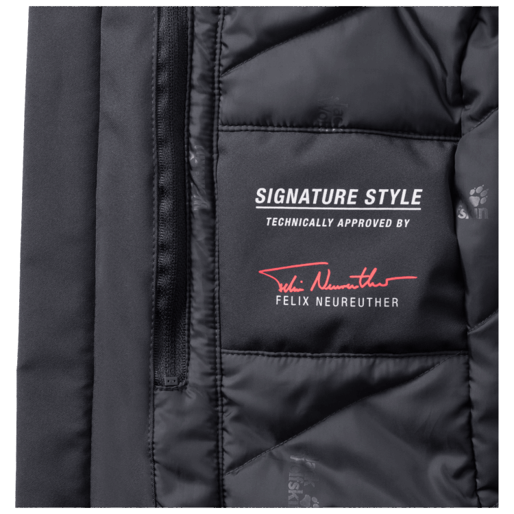 Collections Women's Great Snow Jacket Ebony Brand Jack Wolfskin