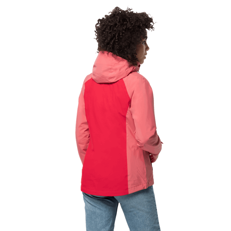 Women's Mount Emin 3In1 Brand Jack Wolfskin Clear Red Original