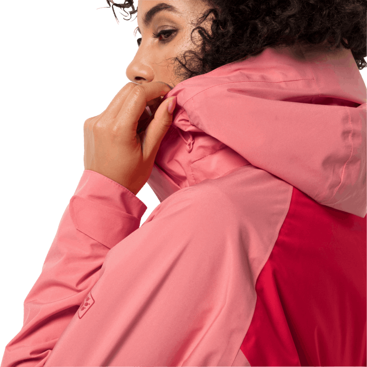 Women's Mount Emin 3In1 Brand Jack Wolfskin Clear Red Original