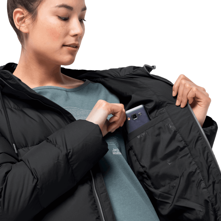 Crystal Palace Coat Brand Jack Wolfskin Hot Black