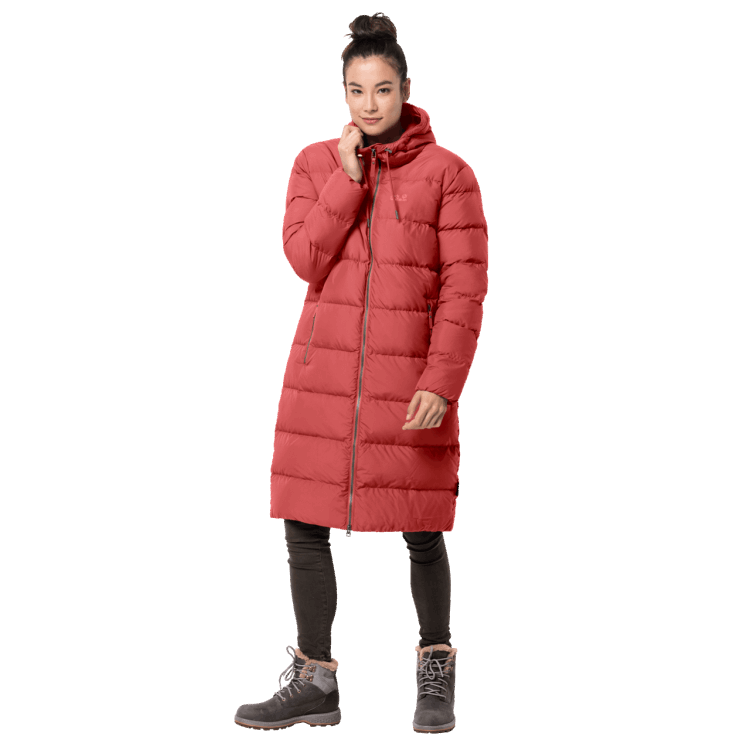 Crystal Palace Coat Coral Red New Brand Jack Wolfskin